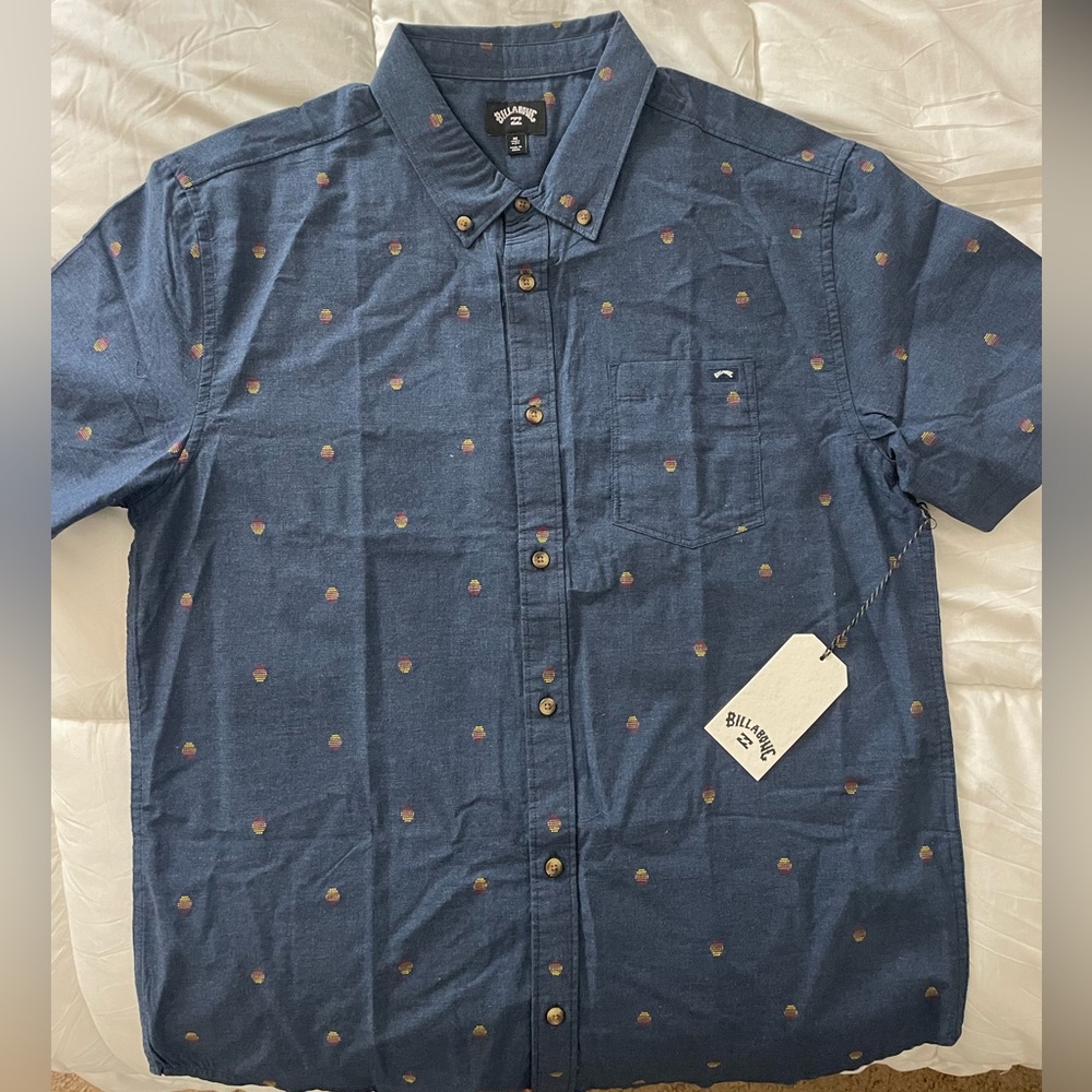 New Mens Billabong Button Up